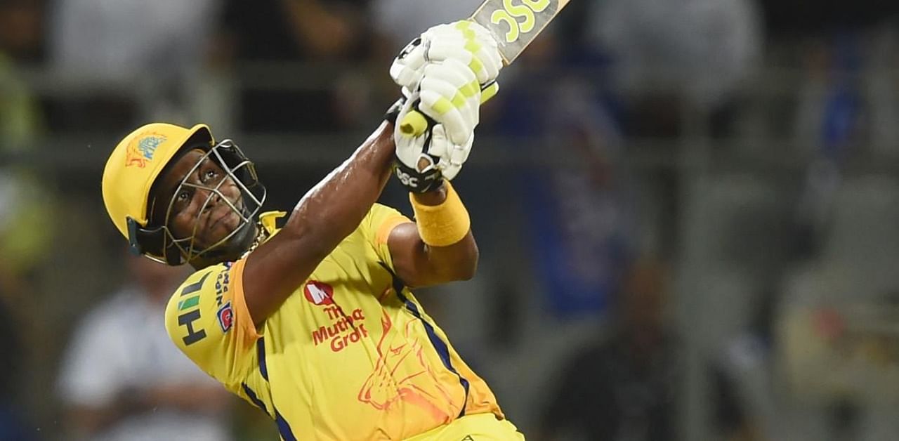 CSK's Dwayne Bravo. Credit: AFP Photo