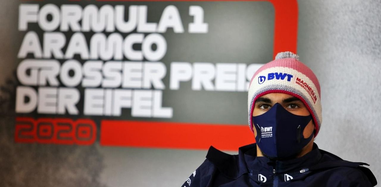 Racing Point's Canadian driver Lance Stroll. Credit: AFP