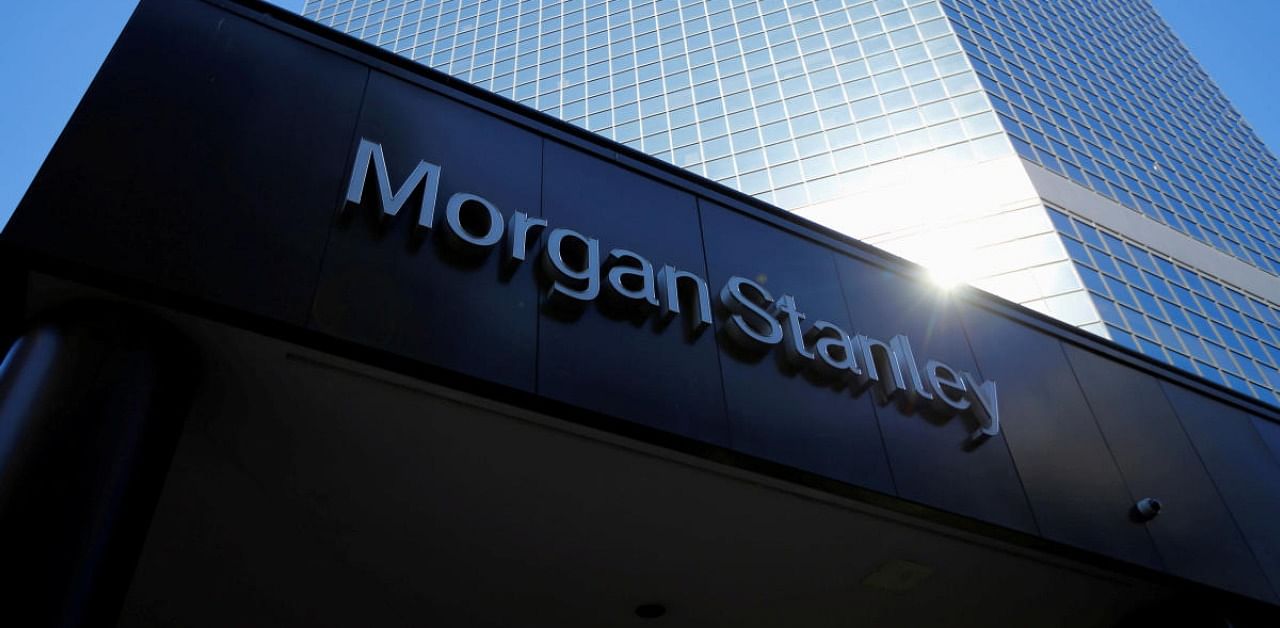 The corporate logo of financial firm Morgan Stanley. Credit: Reuters
