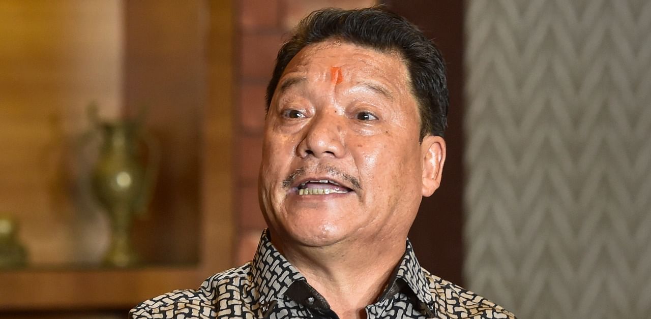  Gorkha Janamukti Morcha (GJM) supremo Bimal Gurung. Credit: PTI