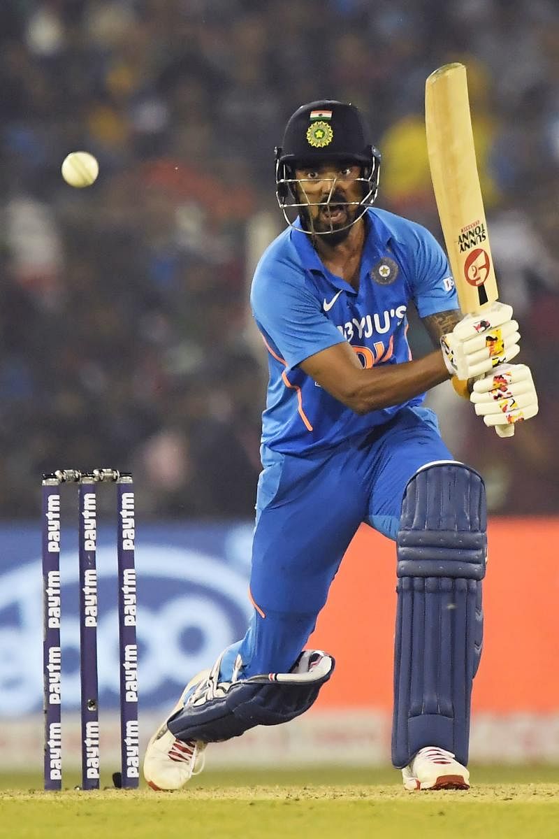 KL Rahul ranked sixth in the list while being the highest-ranked Indian batsman in the recently released ICC T20I rankings. (AFP Photo)
