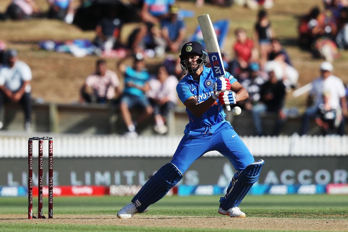 India’s Shreyas Iyer bats during the first One Day International cricket match between New Zealand and India at Seddon Park in Hamilton on February 5, 2020. Credit: AFP Photo