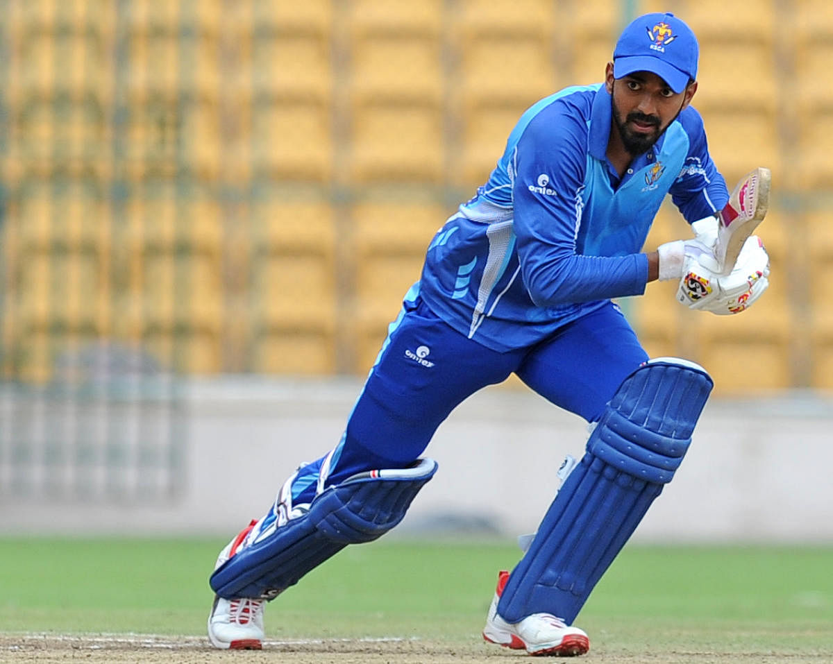 Karnataka’s KL Rahul (DH Photo)