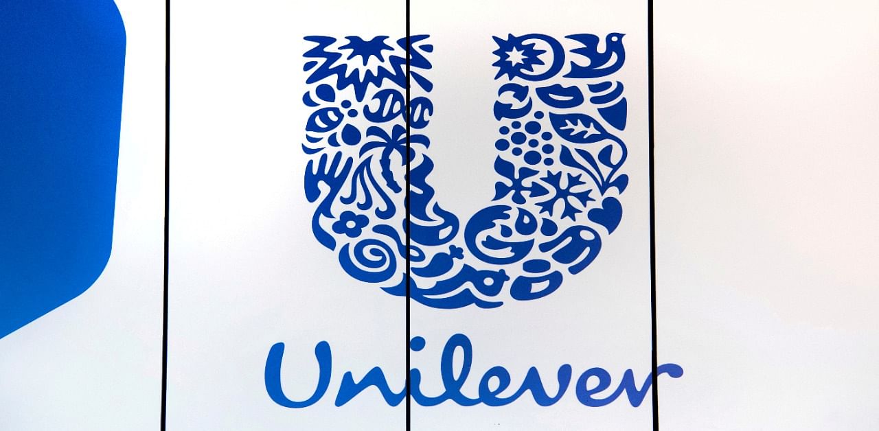 The logo of Unilever. Credit: Reuters