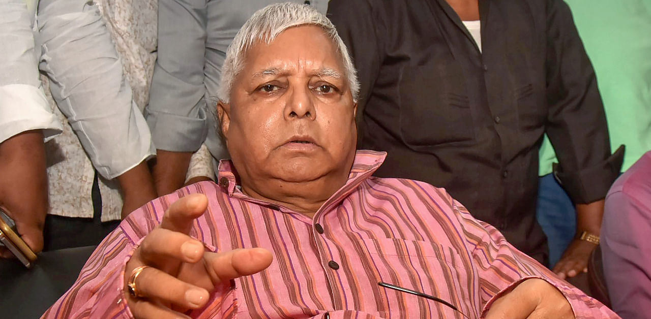 RJD supremo Lalu Prasad. Credit: PTI File Photo