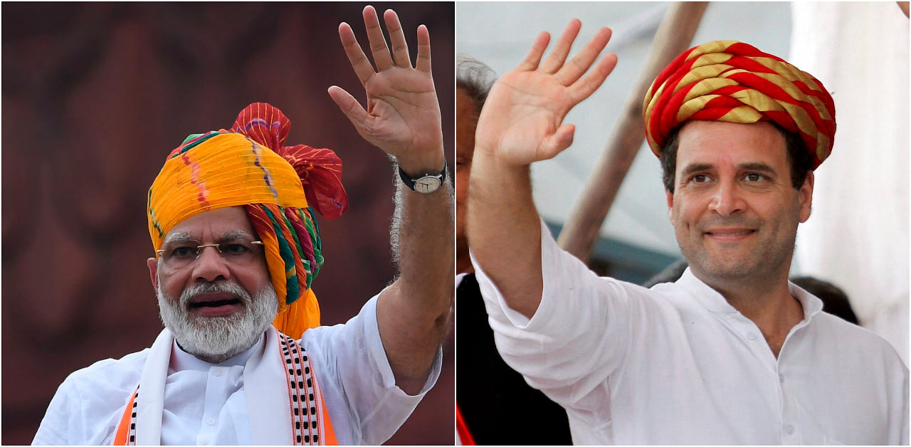 Prime Minister and BJP leader Narendra Modi (L) (Credit: AFP Photo) and Congress leader Rahul Gandhi (Credit: PTI Photo)
