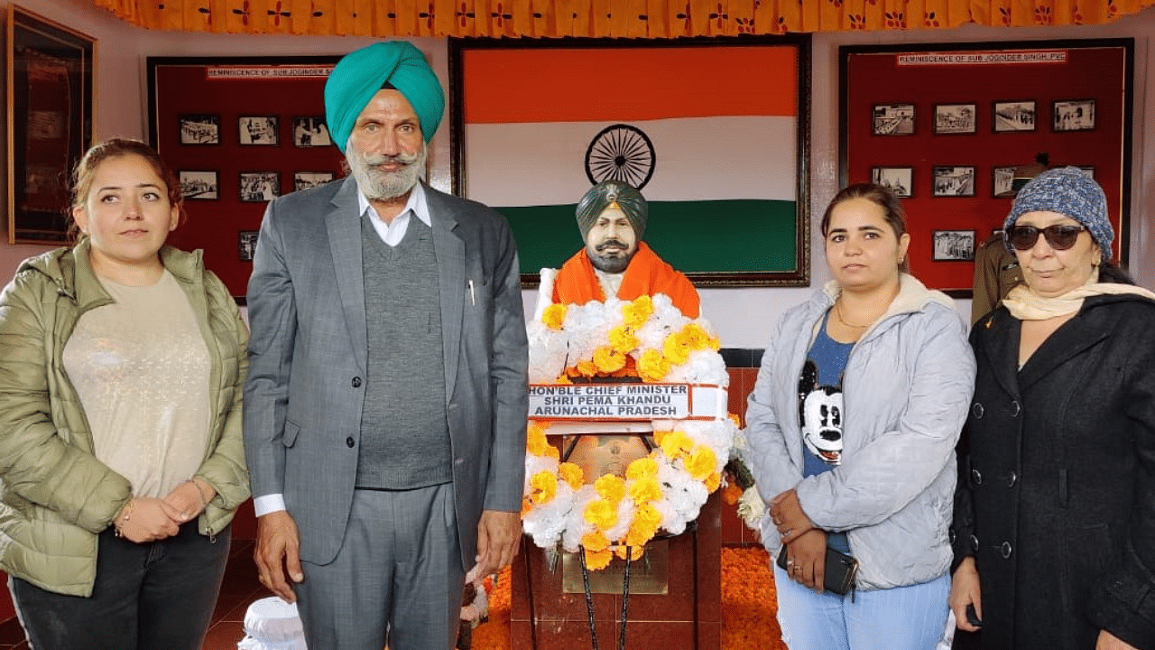 The war memorial inaugurated at Bum La near India-China border in Arunachal Pradesh. Credits: Army