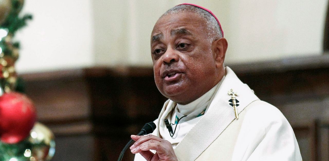 Roman Catholic Archbishop of Atlanta Wilton Gregory speaks to parishioners in Atlanta, Georgia. Credit: Reuters