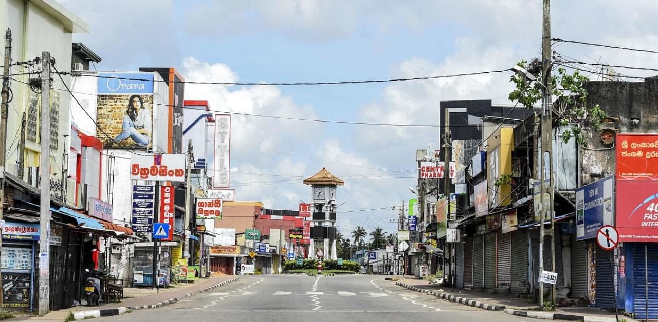 Sri Lanka increased the coronavirus-related curfew zones to 56 police divisions. Credit: AFP Photo