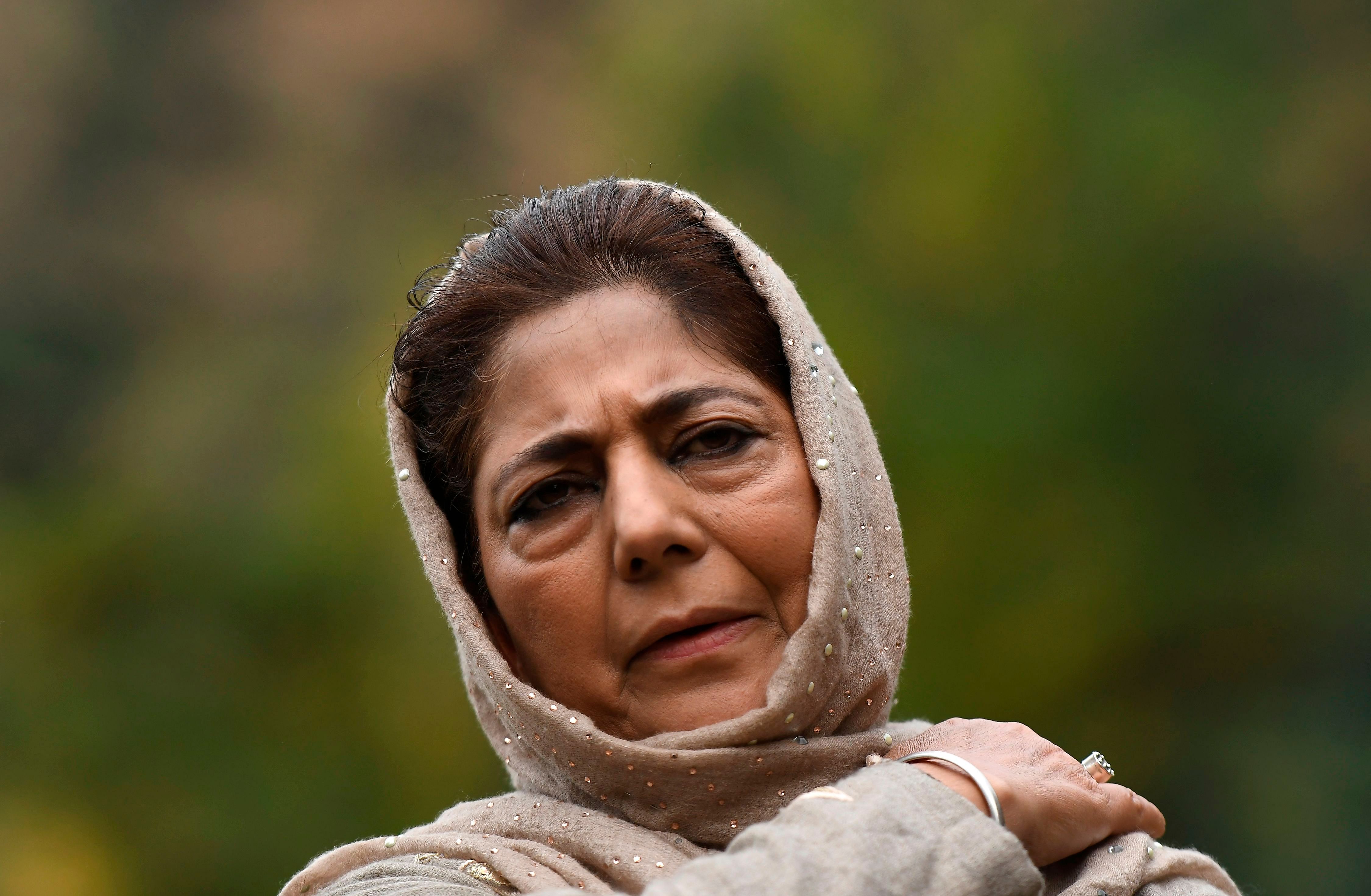 Former Chief Minister of Jammu and Kashmir Mehbooba Mufti. Credits: AFP Photo