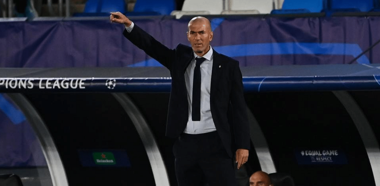 Real Madrid's French coach Zinedine Zidane. Credit: AFP Photo