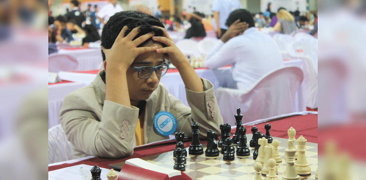 The 14-year old Mendonca won six games, drew two and lost one to emerge winner in the 10-player field which included three GMs and was played over the board. File Photo. Credit: Twitter (@ChessbaseIndia)