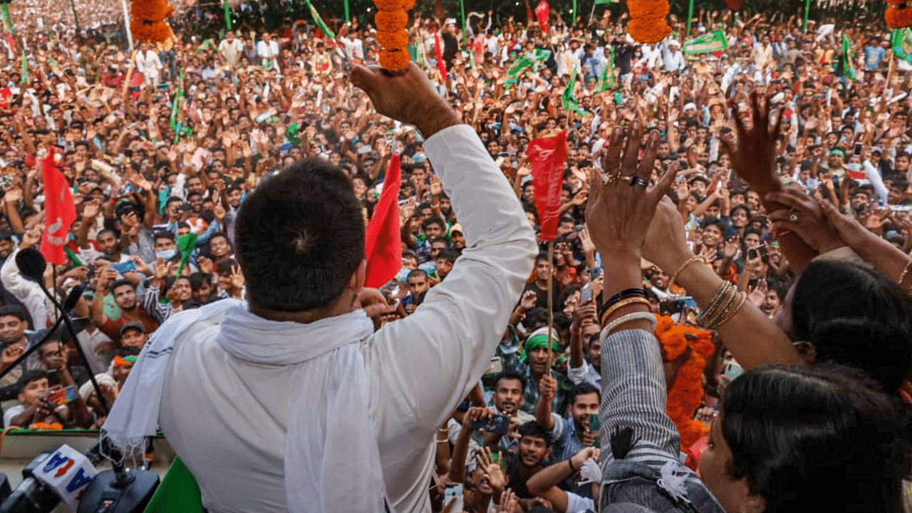 RJD leader Tejashwi Prasad Yadav. Credits: PTI Photo