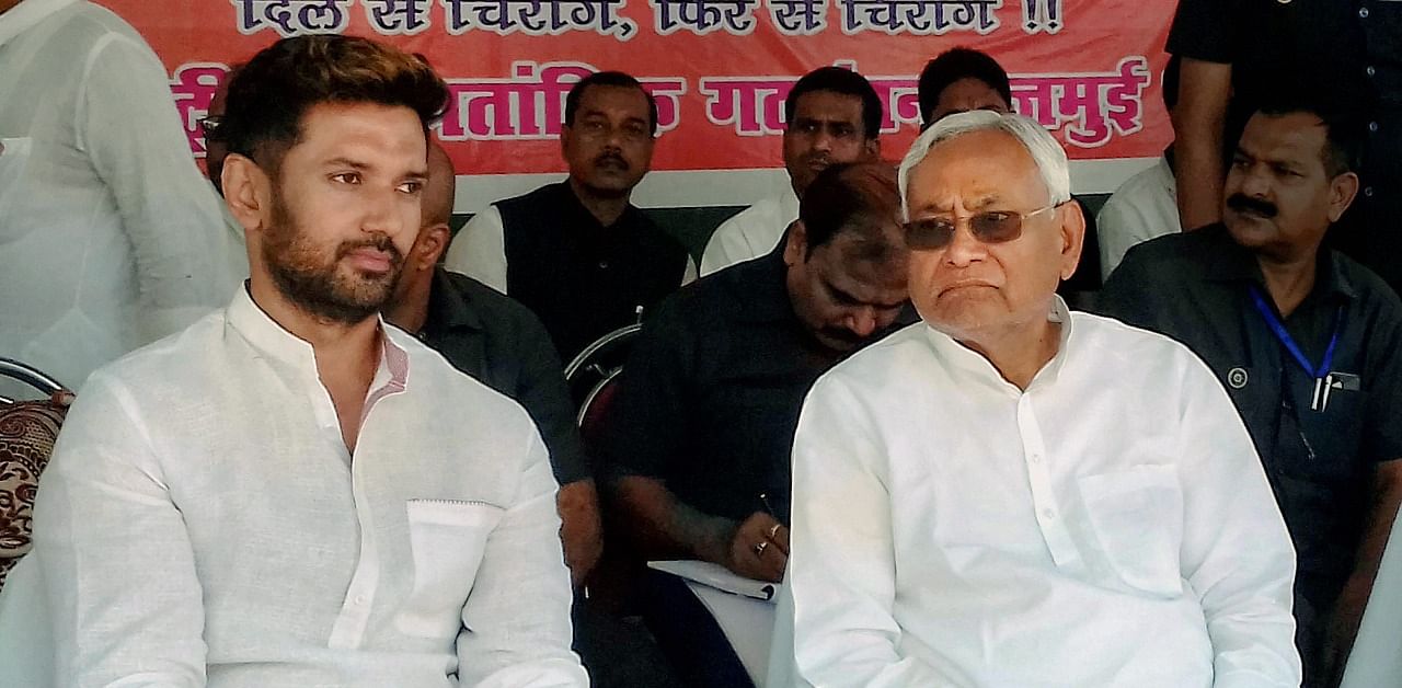 Paswan Junior's main contention against Nitish's governance has remained corruption and the lack of law and order in Bihar. Credit: PTI
