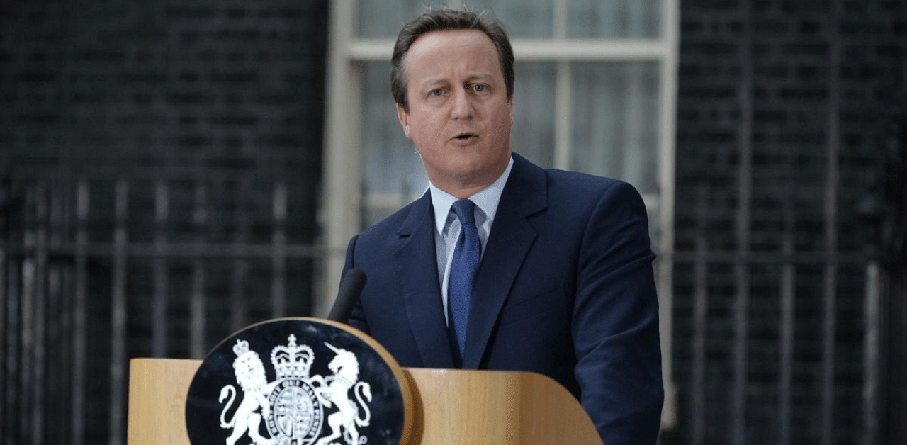 Former British Prime Minister David Cameron. Credit: AFP Photo