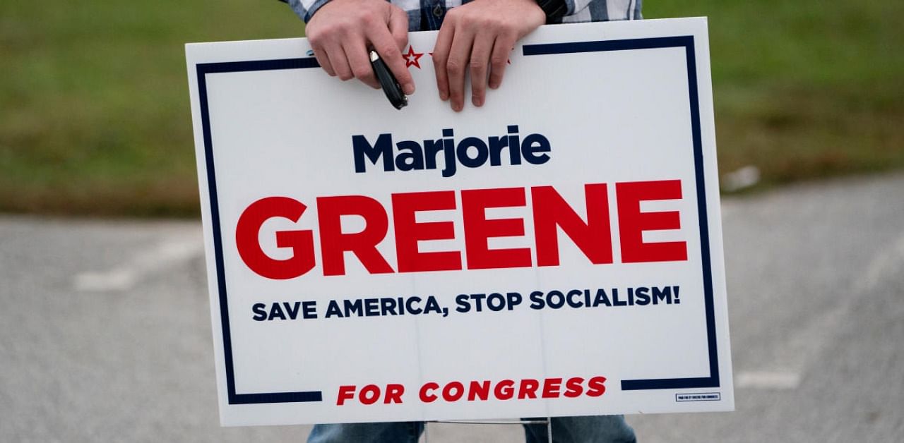 Marjorie Taylor Greene is expected to win a House seat in rural northwest Georgia. Credit: Reuters Photo