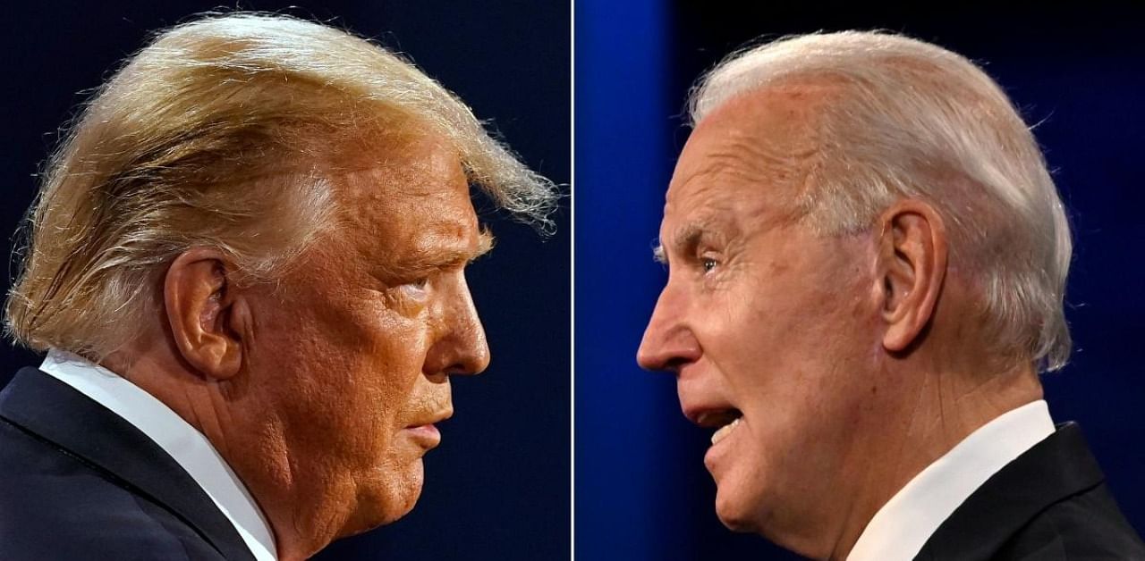 US president candidates Donald Trump, Joe Biden. Credit: AFP Photo