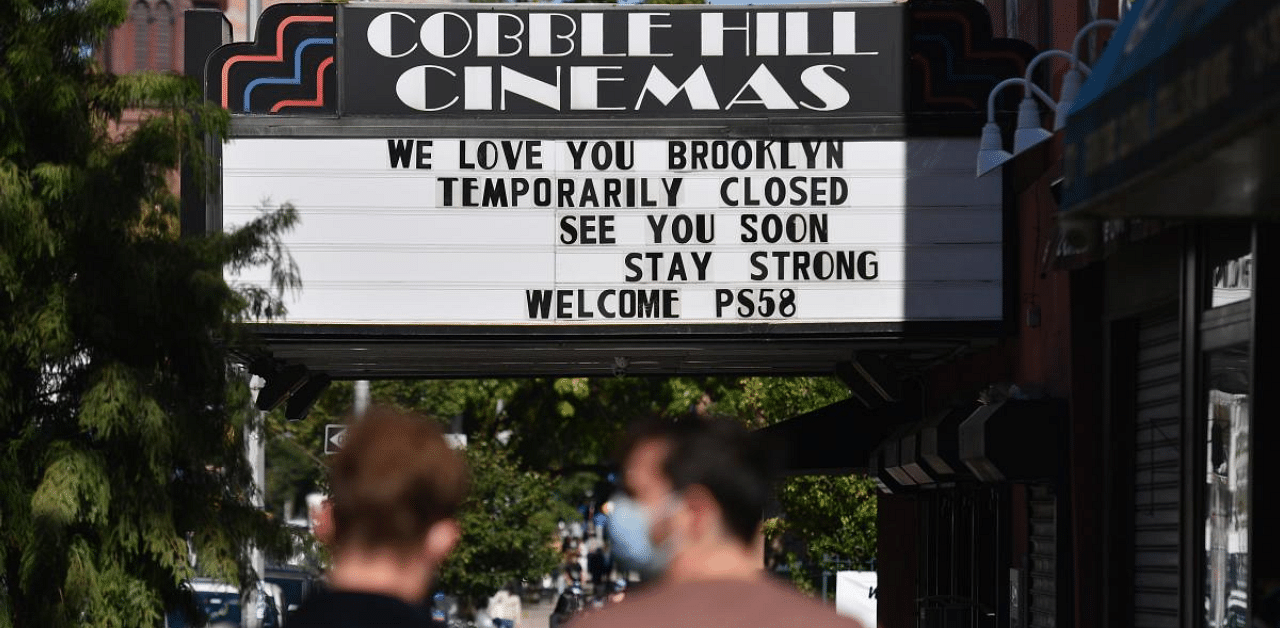 With theaters closed in New York and Los Angeles and would-be movie goers across the country choosing to stay in, US cinemas are sending out a desperate SOS. Credit: AFP Photo