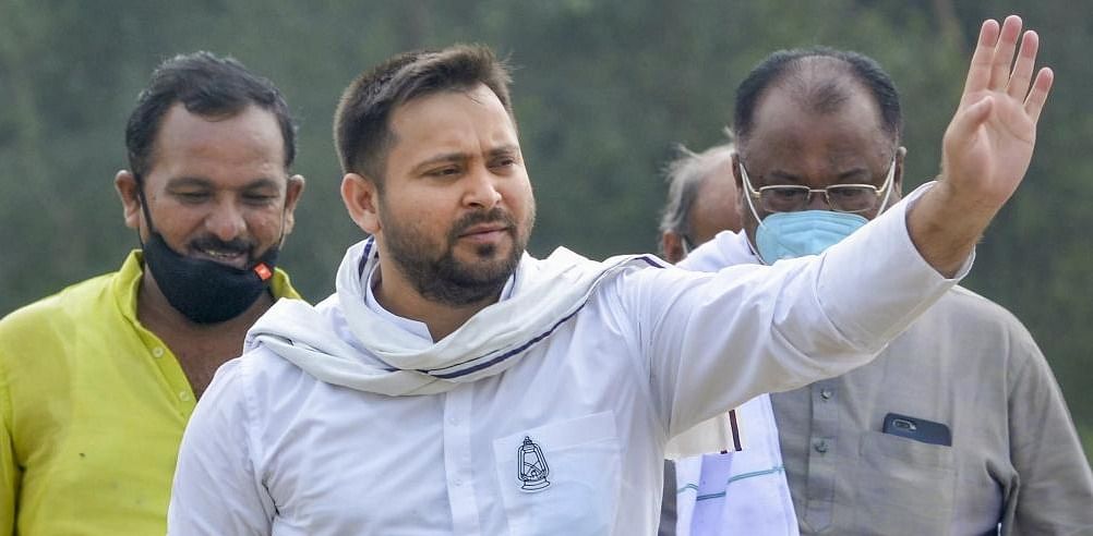 The Grand Alliance's chief ministerial candidate Tejashwi Yadav. Credit: PTI Photo
