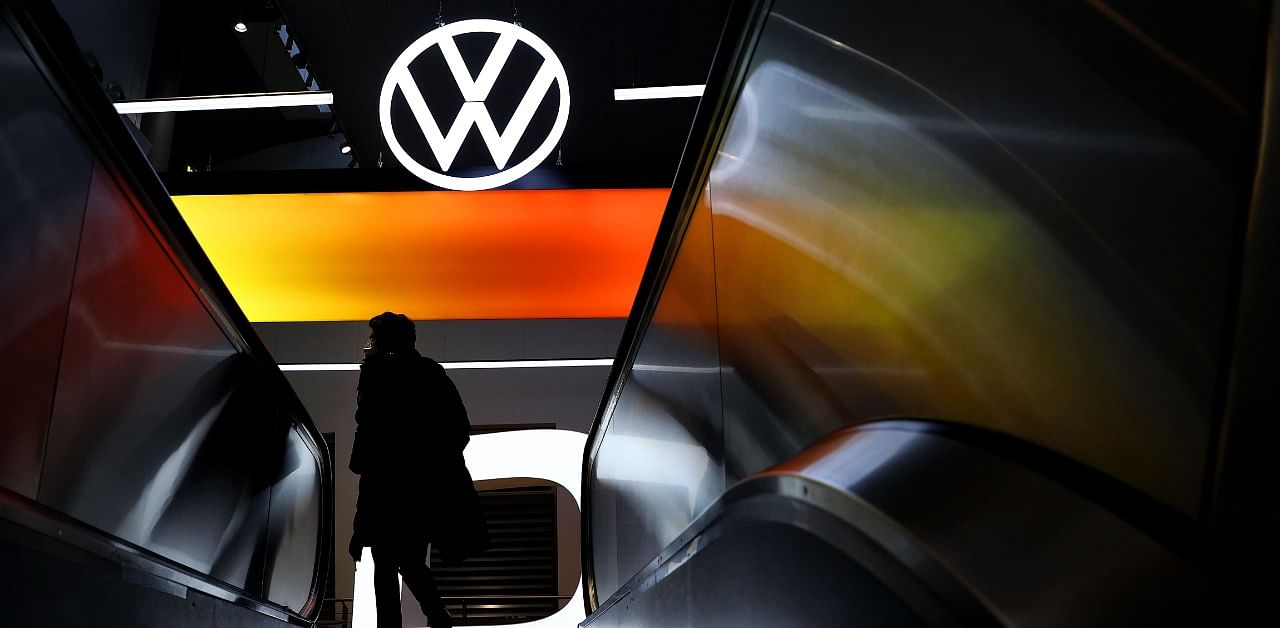 An employee is pictured at the headquarters of German car maker Volkswagen in Wolfsburg. Credit: AFP Photo