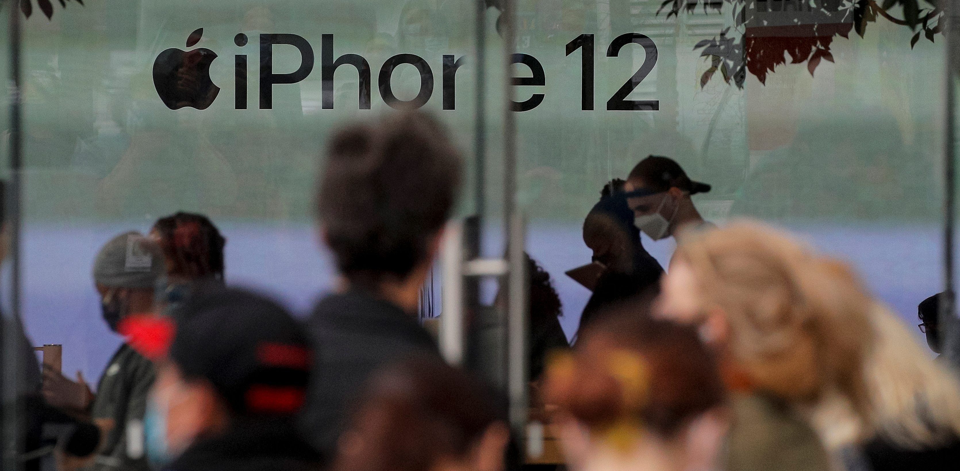 Apple typically puts new iPhone models on sale in the third quarter, but this year the devices were not available until late October. Two of the handsets, the iPhone 12 mini and iPhone 12 Pro Max, won’t arrive in stores until the middle of November. Credit: Reuters