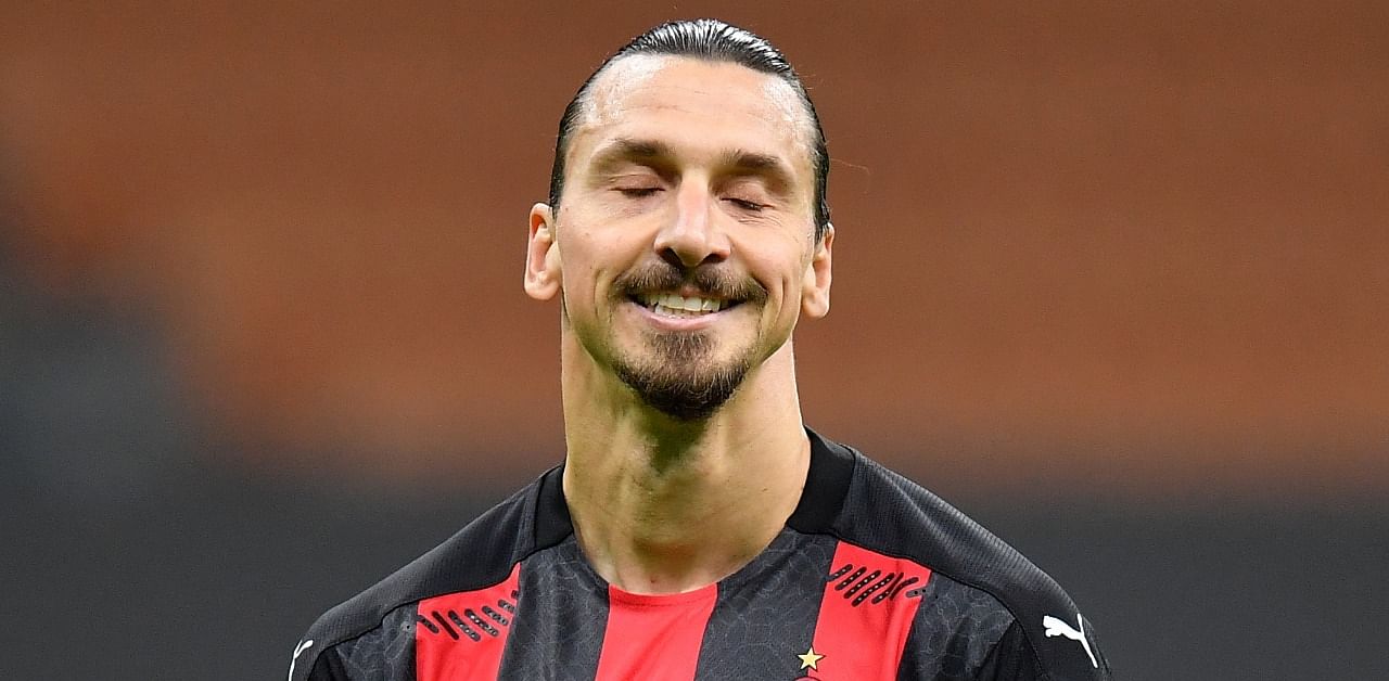 AC Milan's Zlatan Ibrahimovic reacts after missing a penalty. Credit: Reuters Photo