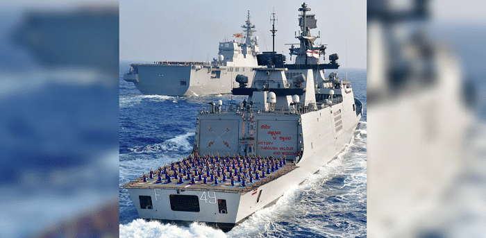 Representative image of Malabar naval exercise. Credit: PTI file photo