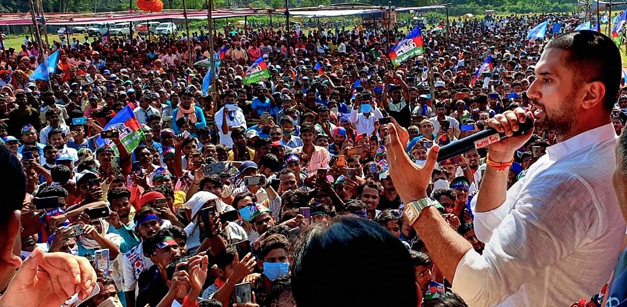 Lok Janshakti Party President Chirag Paswan. Credit: PTI Photo