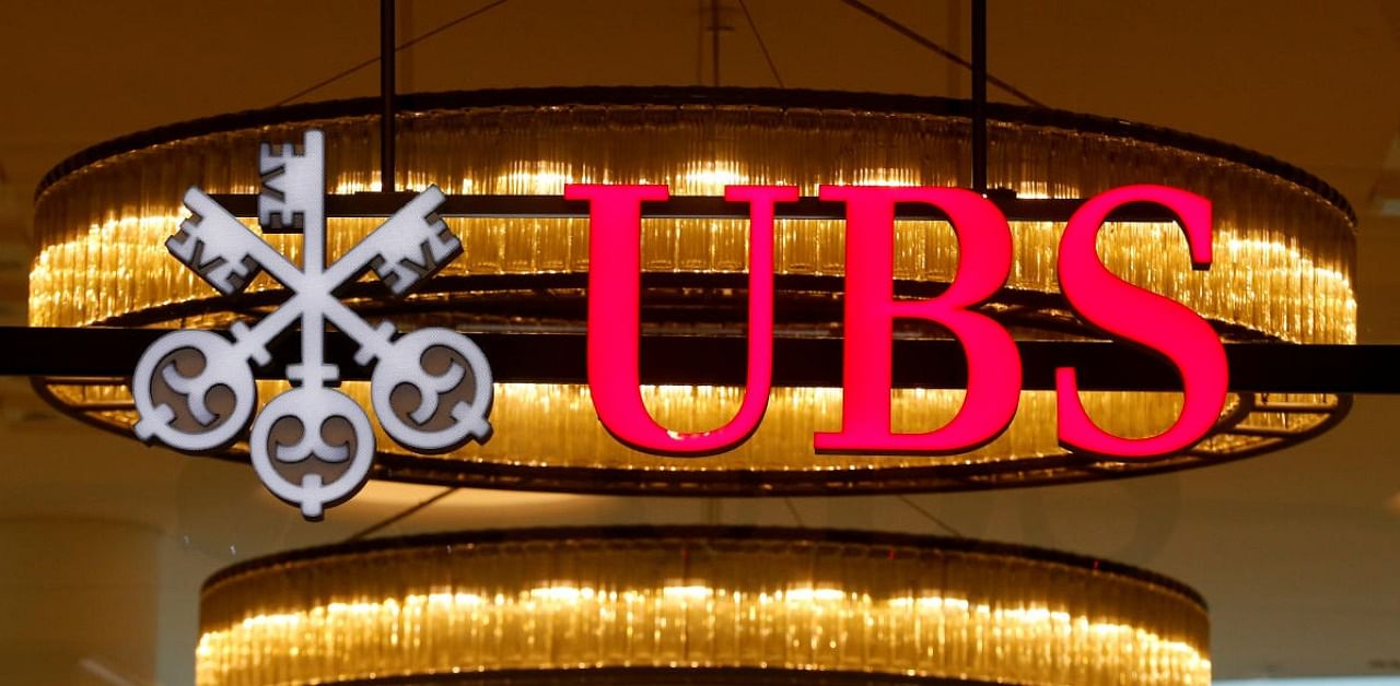 The logo of Swiss bank UBS is seen at a branch office in Basel, Switzerland. Credit: Reuters/file photo.