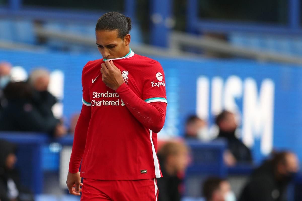 The club did not give a time-frame on his return, with the Dutch defender potentially ruled out for the rest of the season due to the nature of the injury. Credit: AFP