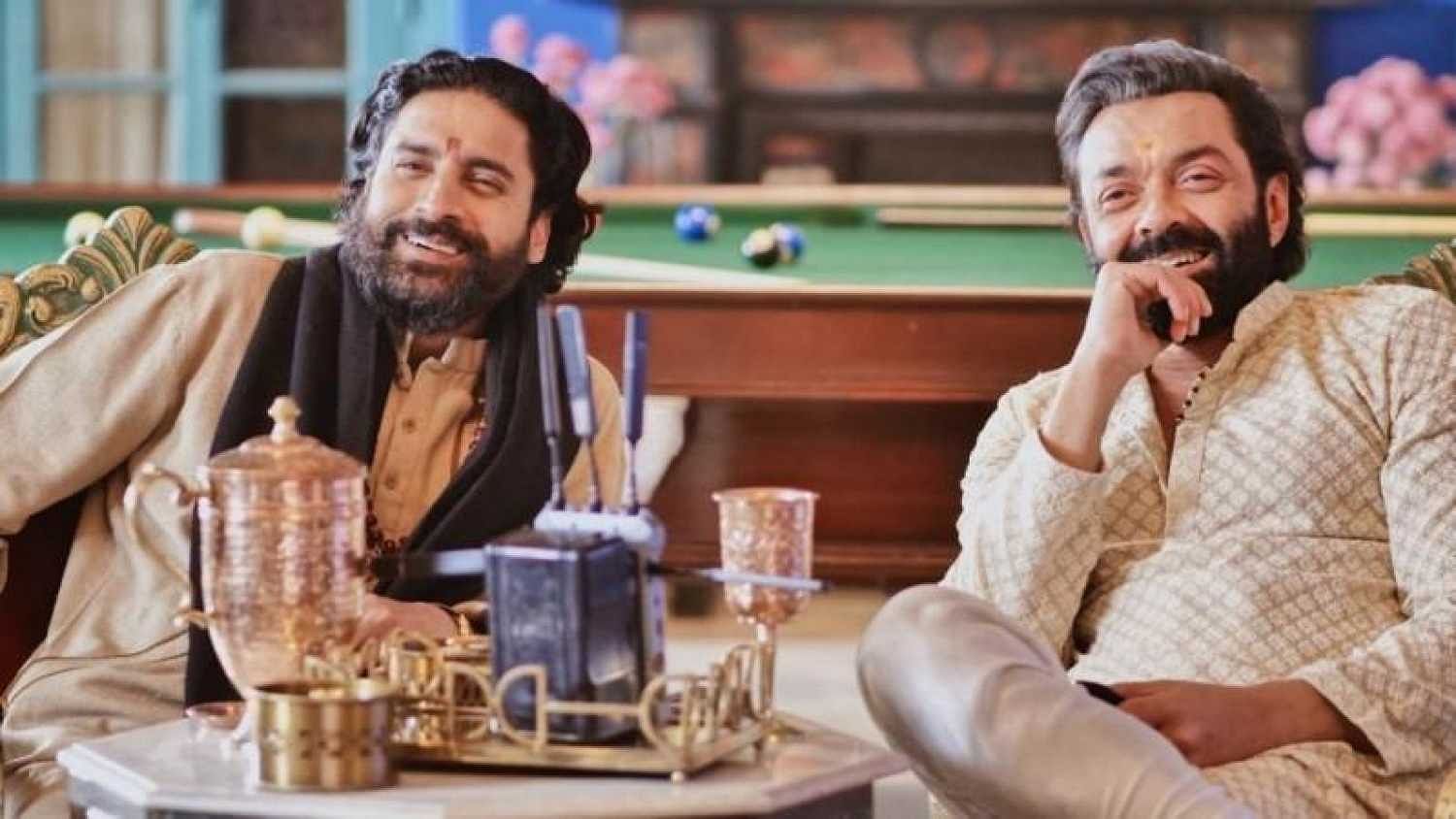 Chandan Roy Sanyal and Bobby Deol in ‘Aashram’.