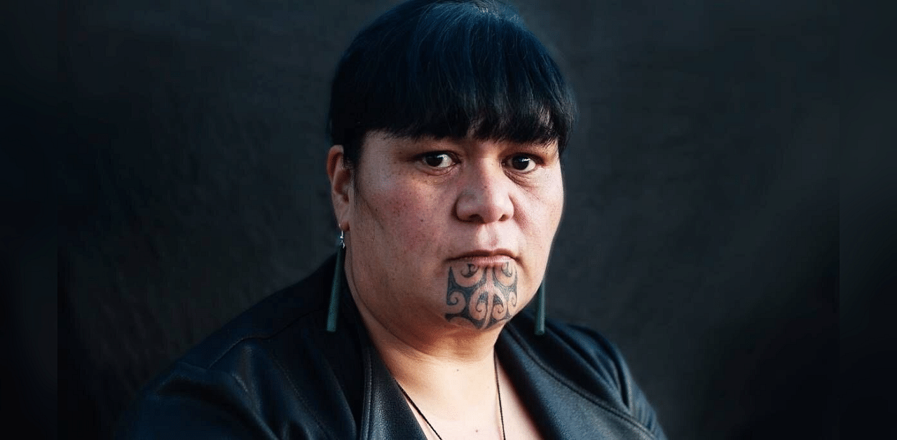 Mahuta, the first woman to become New Zealand foreign minister, was elected to parliament in 1996 but got the traditional tattoo in 2016 at the urging of her daughter. Credit: Twitter (d_jaishankar)