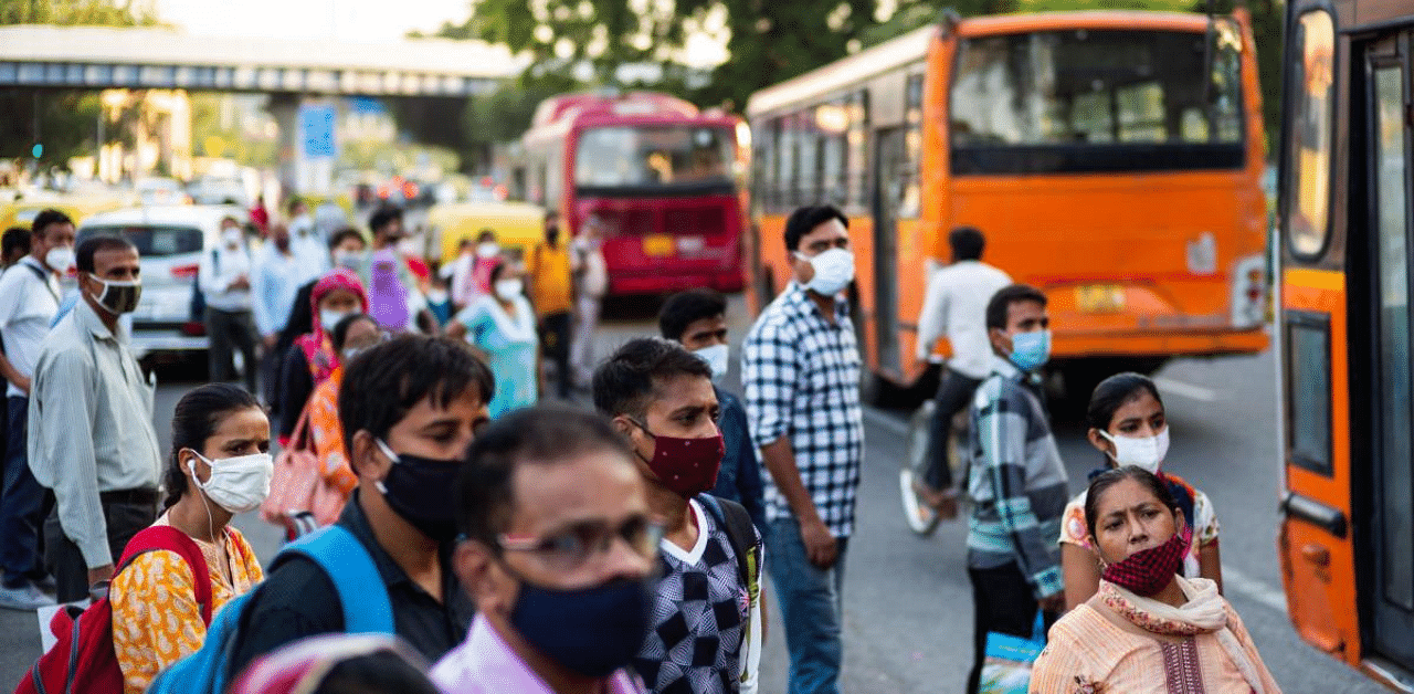 Delhi Transport minister Kailash Gahlot said all precautions against the spread of Covid-19 have been put in place for resumption the inter-state bus services. Credit: AFP Photo