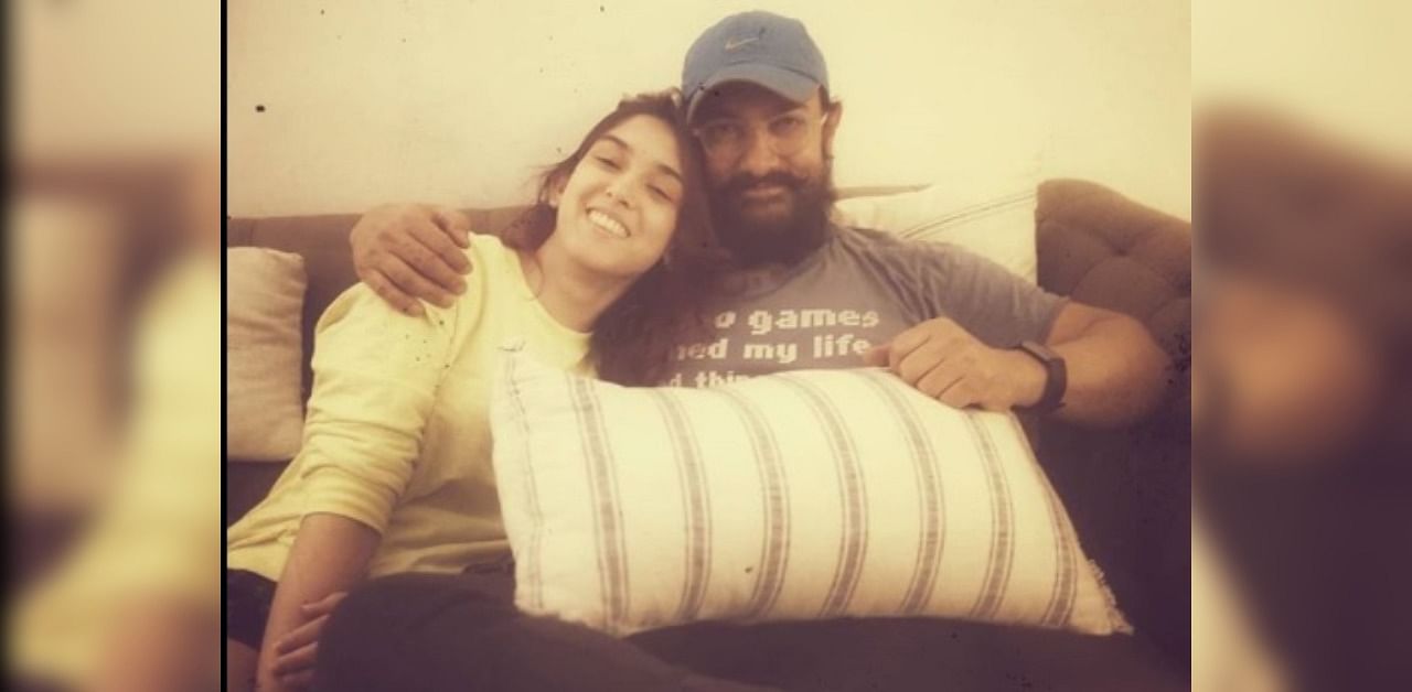 Aamir Khan and his daughter Ira (Instagram pic)