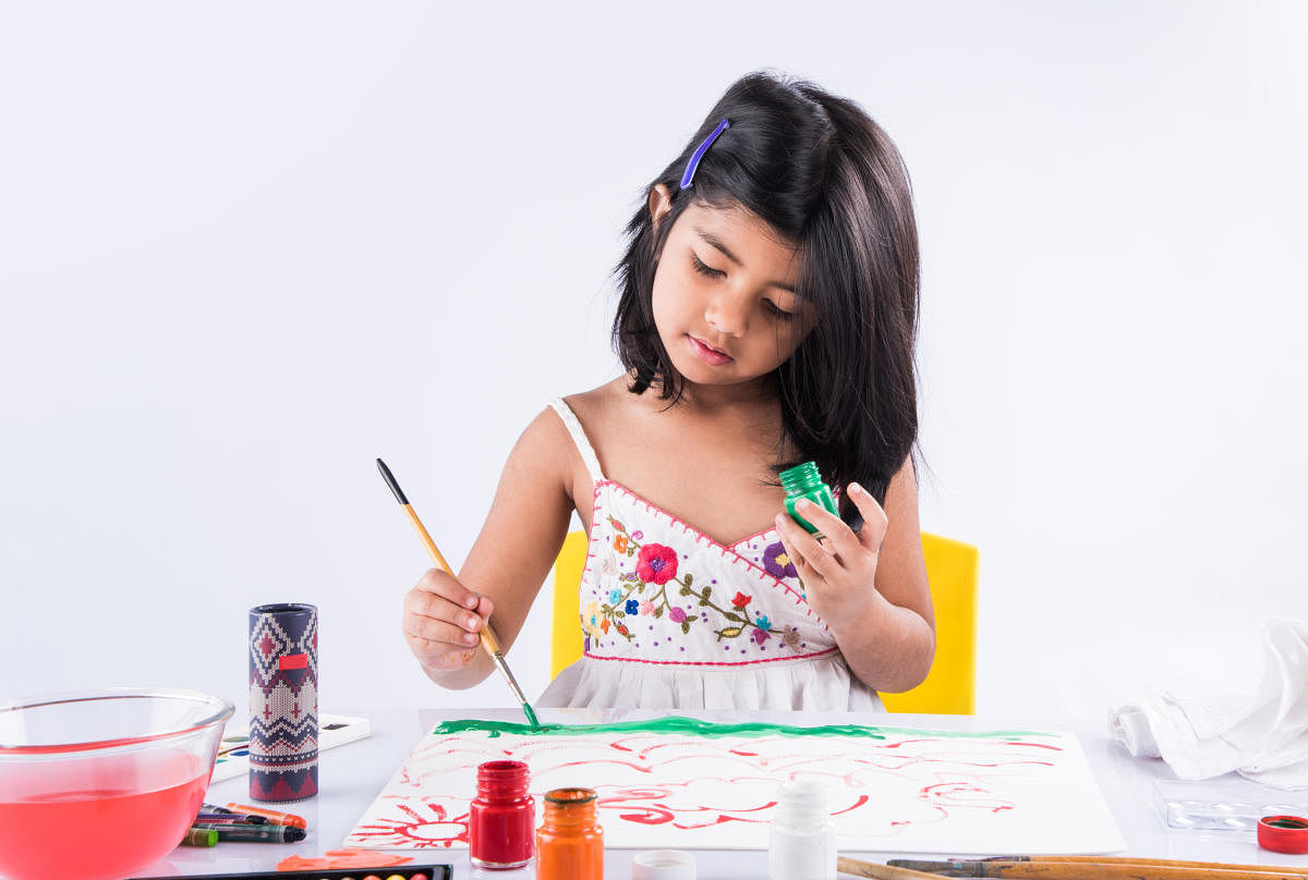 Training in art helps a child in developing numerous skills such as observation, cognitive skills and creativity.