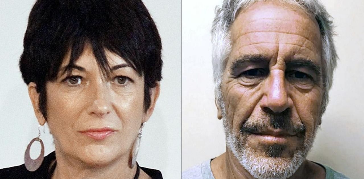Ghislaine Maxwell (left) and Jeffery Epstein. Credit: AFP/file photo.
