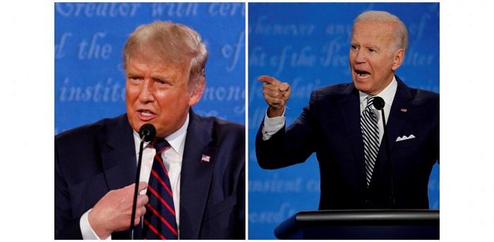 US President Donald Trump and Former Vice President Joe Biden. Credit: Reuters
