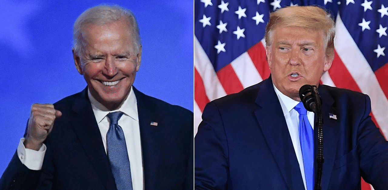 Trump proclaimed victory over Democratic challenger Joe Biden on Wednesday. Credit: AFP Photo