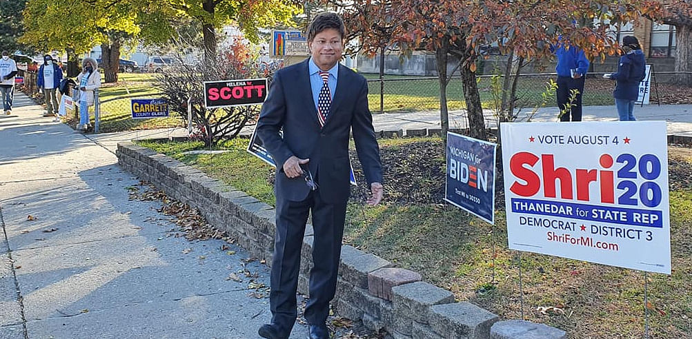 Shri Thanedar from Belagavi was elected to the House of Representatives in Michigan, USA. Credit: Facebook