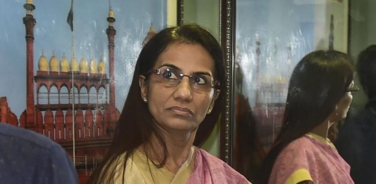 Former ICICI Bank CEO Chanda Kochhar arrives to appear before Enforcement Directorate (ED) in connection with a bank loan fraud and money laundering case probe, in New Delhi, Monday, May 13, 2019. Credit: PTI Photo