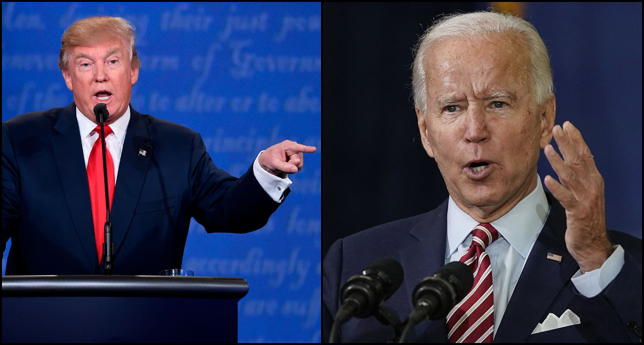 US President Donald Trump and former Vice President Joe Biden. Credit: AFP Photo