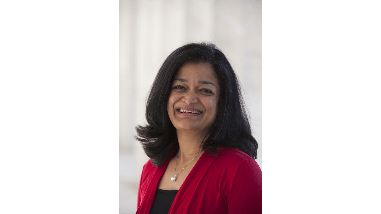  India-born American politician Pramila Jayapal. Credits: File Photo