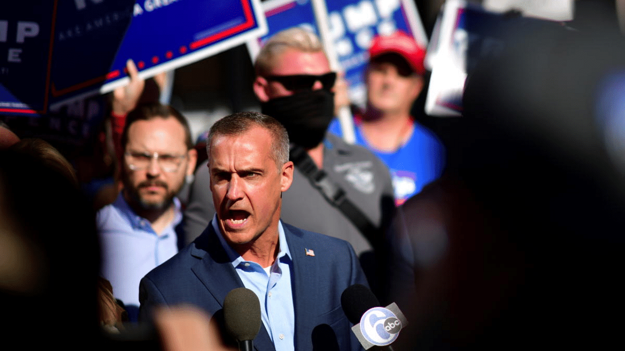 Former campaign senior adviser of U.S. President Donald Trump Corey Lewandowski speaks to the media outside of the Philadelphia Convention Center, in Philadelphia. Credits: Reuters Photo