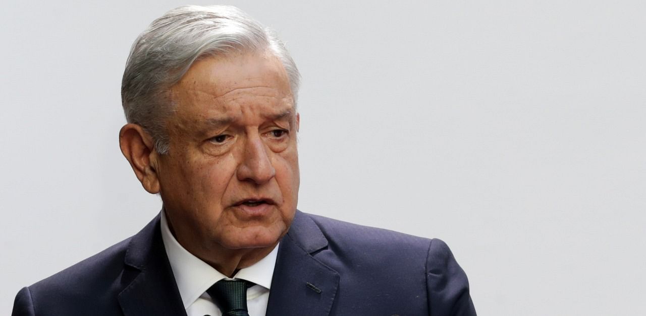 Mexico's President Andres Manuel Lopez Obrador delivers his second state of the union address at National Palace in Mexico City. Credit: Reuters Photo