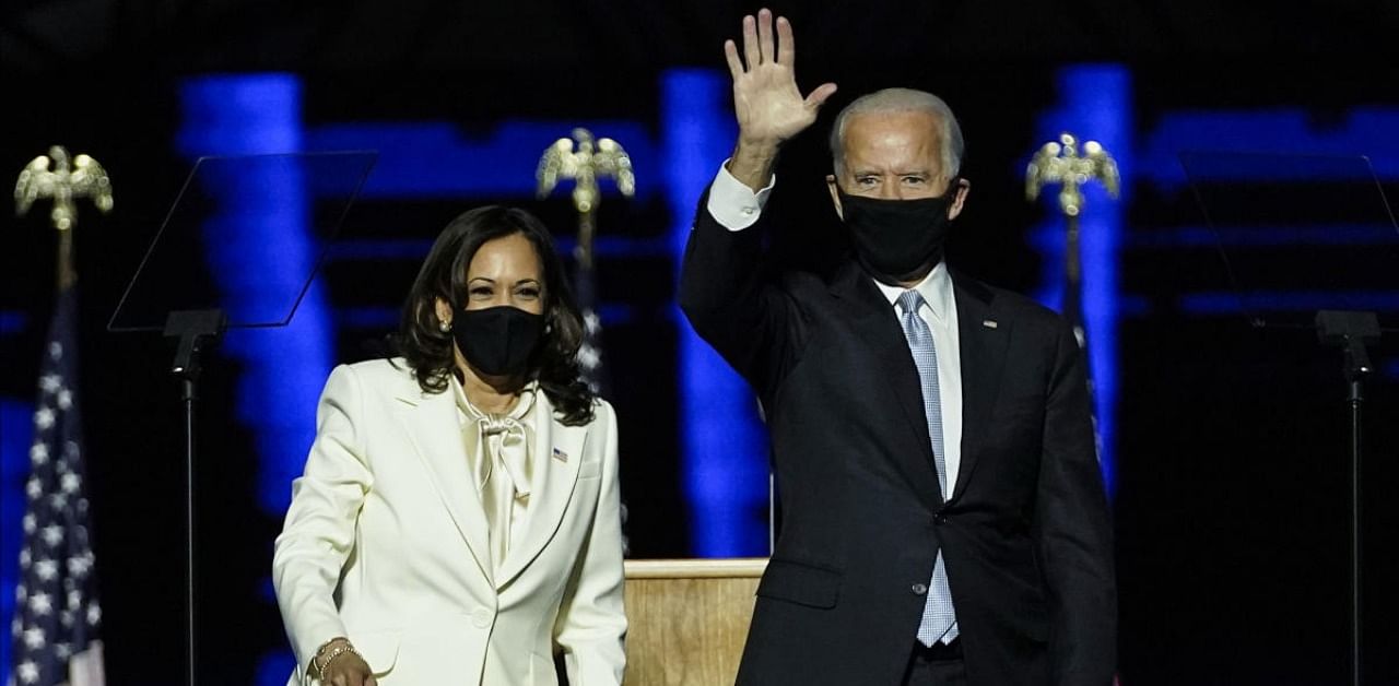 US President-elect Joe Biden and Vice President-elect Kamala Harris. Credit: AFP