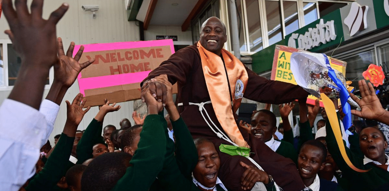Kenya-based teacher Peter Tabichi. Credit: AFP Photo