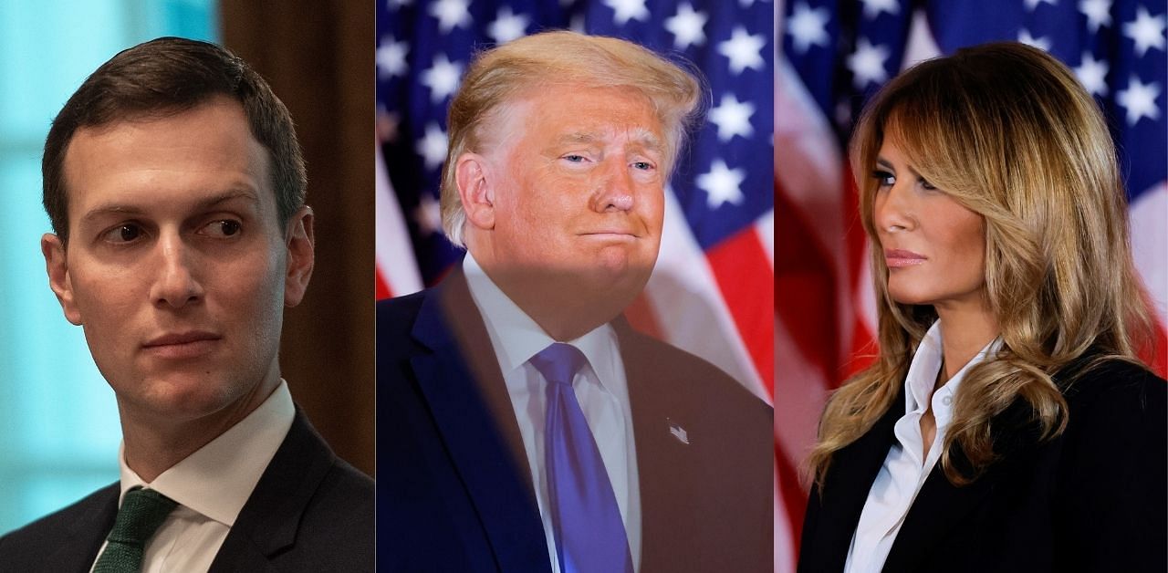 Donald Trump, Melania Trump, Jared Kushner. Credit: Reuters/AFP Photo