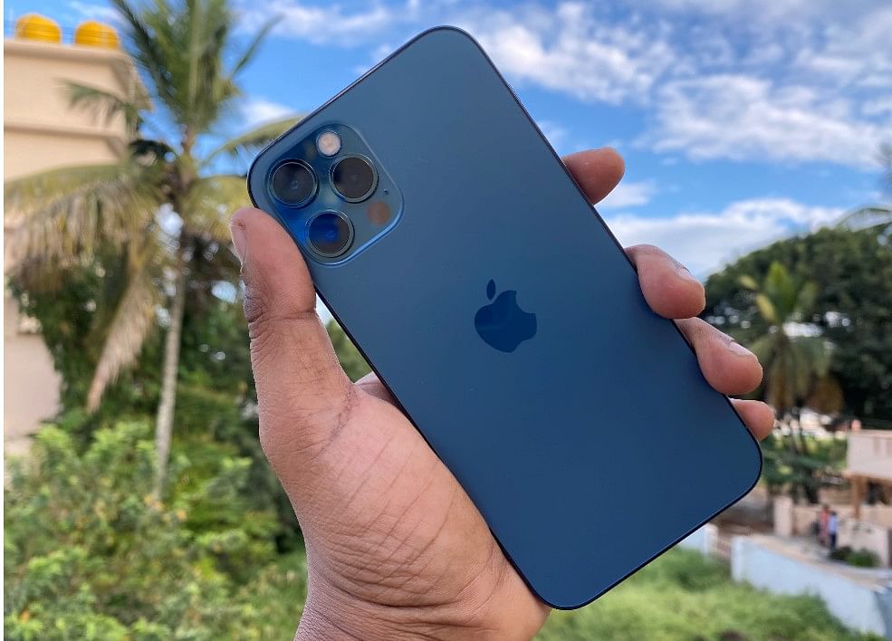 Apple iPhone 12 Pro Pacific Blue model. Credit: DH Photo/KVN Rohit