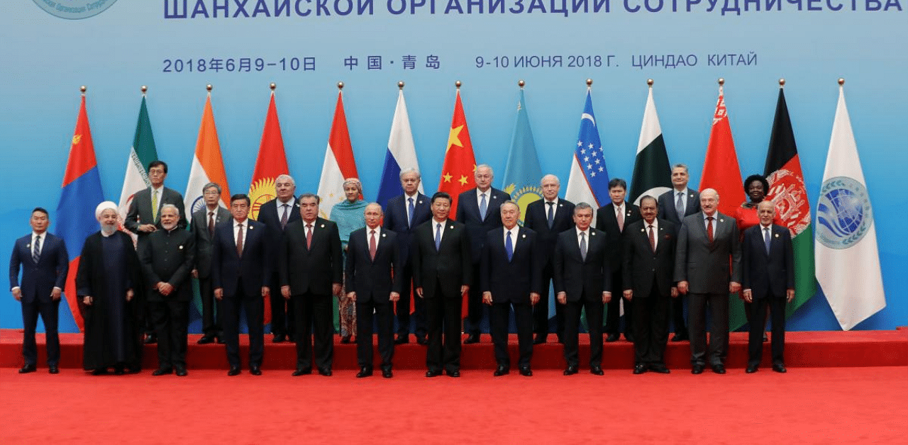 File AFP photo of SCO meet.