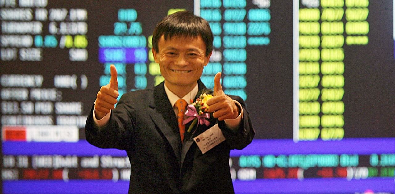 Jack Ma was set to see his wealth bulge to over $70 billion in a record-breaking IPO of the group's financial arm Ant Group in Hong Kong and Shanghai but Chinese regulators abruptly slammed on the brakes. Credit: AFP Photo